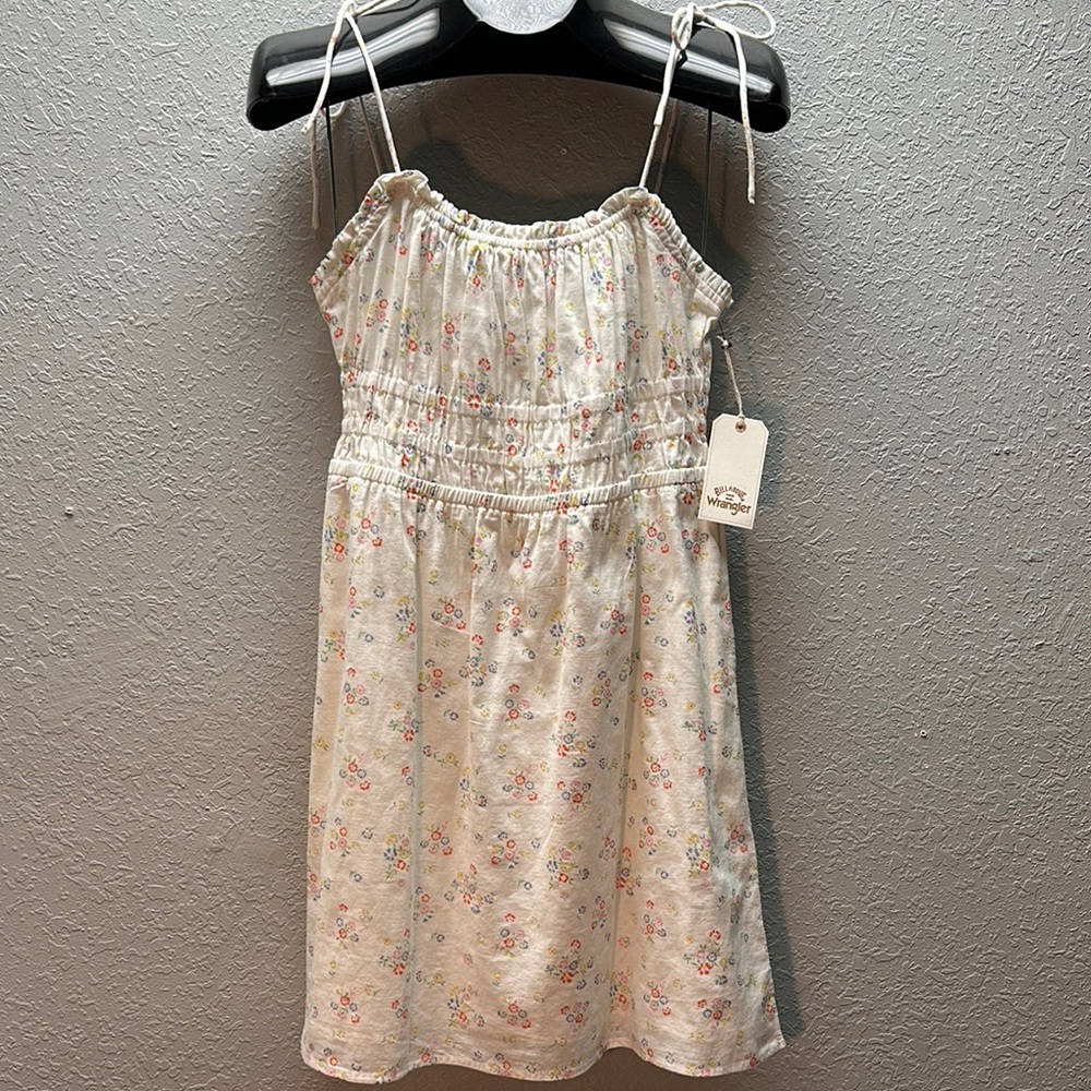 BILLABONG x WRANGLER Collab Little Damsel Floral Sundress L/12 NWT